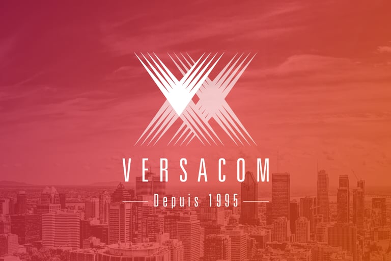 Versacom 20th Anniversary Brand Identity.