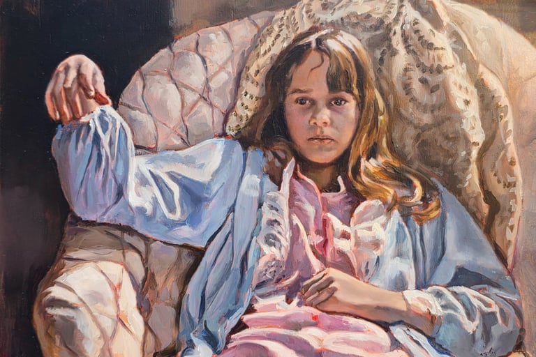 Poseída. Óleo sobre tabla