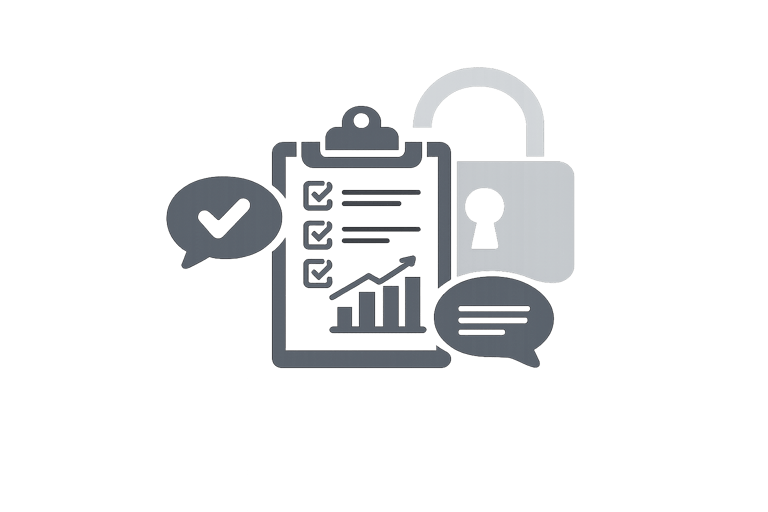 Ikona symbolizująca transparentny proces inwestycyjny w nieruchomościach inwestycyjnych