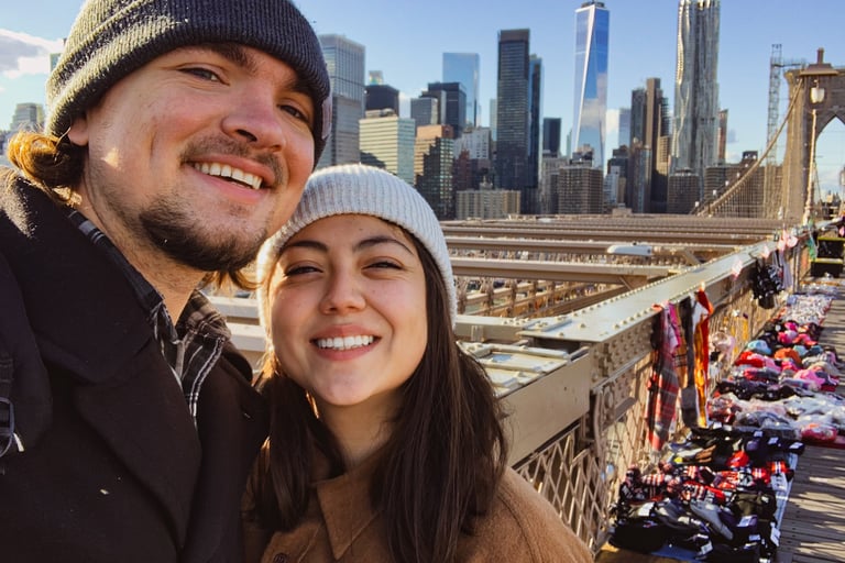 Diana and Alex on The Brooklyn Bridge