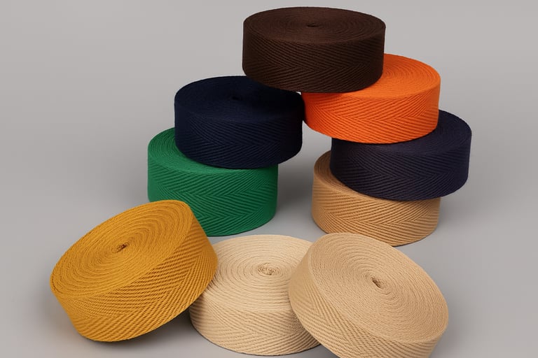 eco paper ribbons in multiple colors for packaging