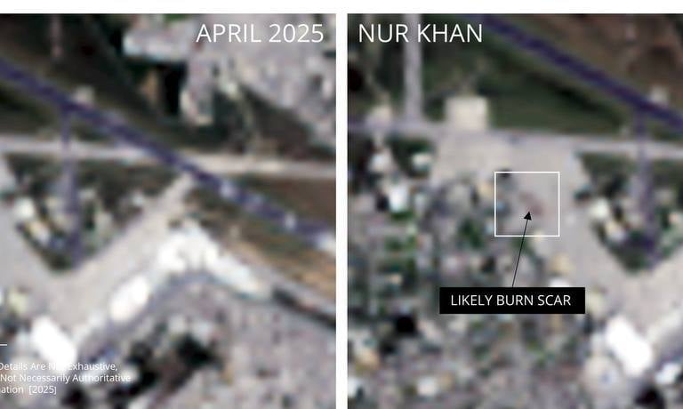 Satellite image of Nur Khan Airbase