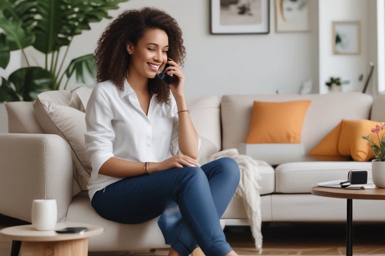 Bright living room with modern inventory