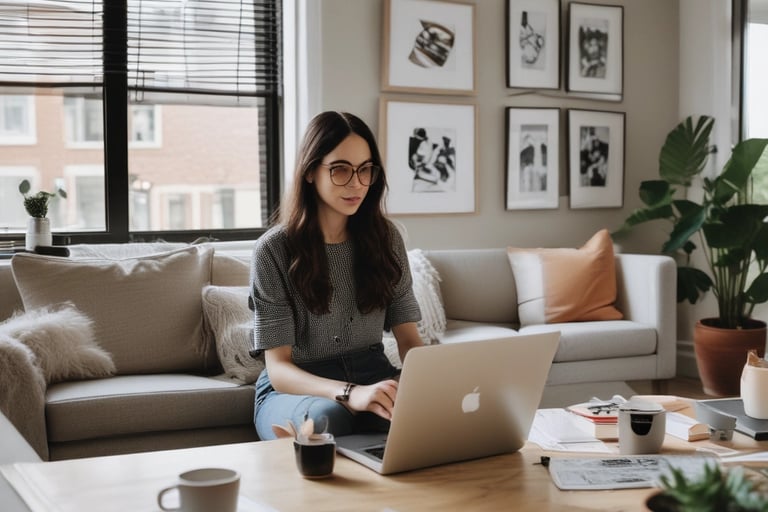 Bright living room with modern inventory