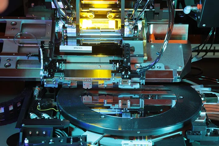 露光装置の内側