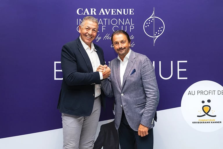 Reportage photo lors de l’International Golf Cup avec Henri Leconte et Abdelatif Benazzi.