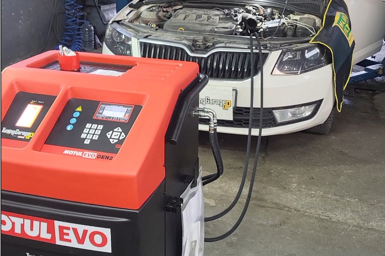 skoda octavia dsg avtomatik servis promena maslo mashinska promena ulje so motul