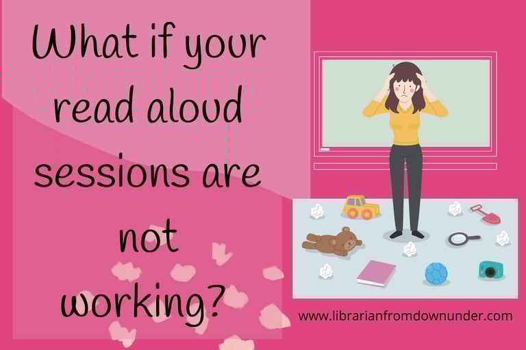 image with question about read aloud sessions not working