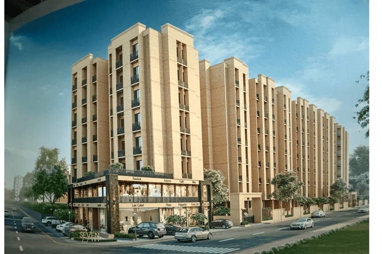 7 SEVEN SKY - SHOP & 2 - BHK PREMIUM FLATS
