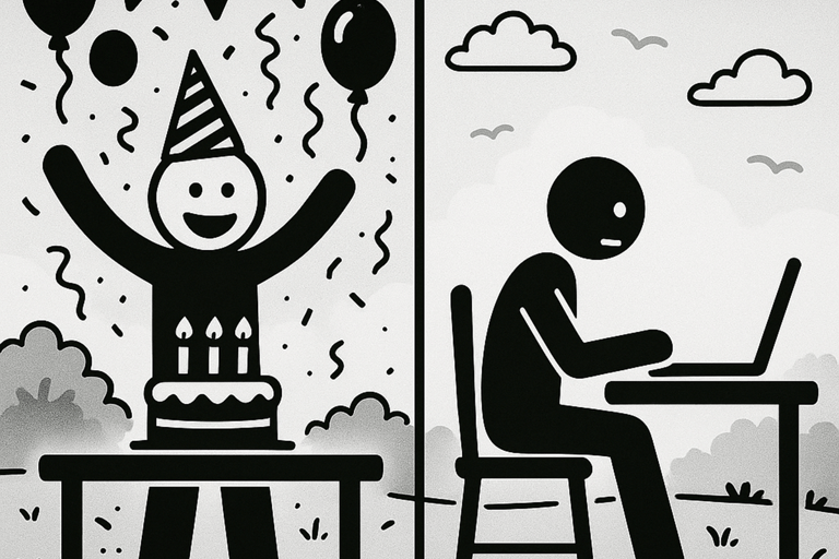 diffrence between someone who celebrates their birthday and somone who dosent