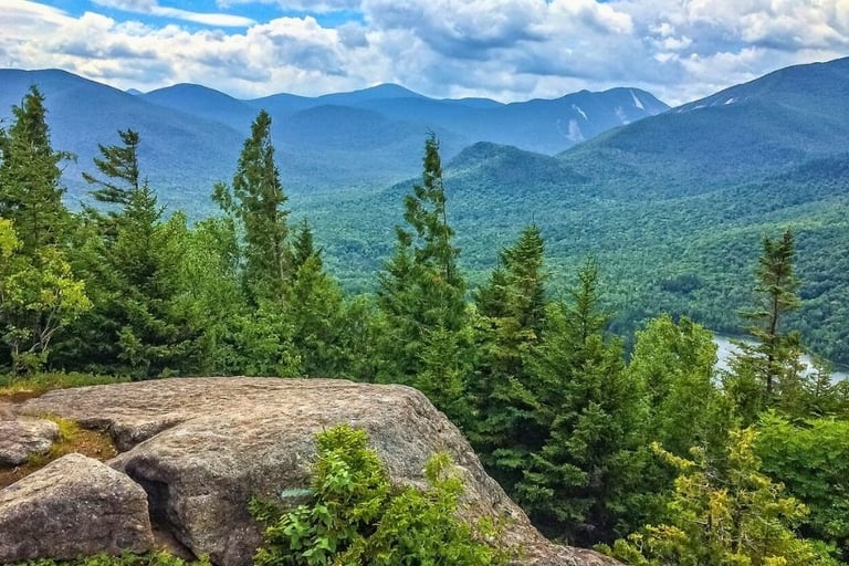 a mountain view of Adirondacks, New York