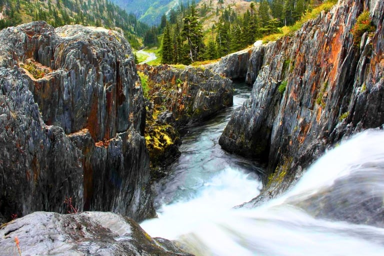 Olympic National Park Waterfall by Pete Zaidel