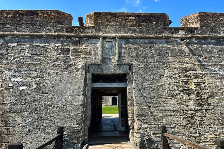entrance to Castillo de San Marcos National Monument Florida