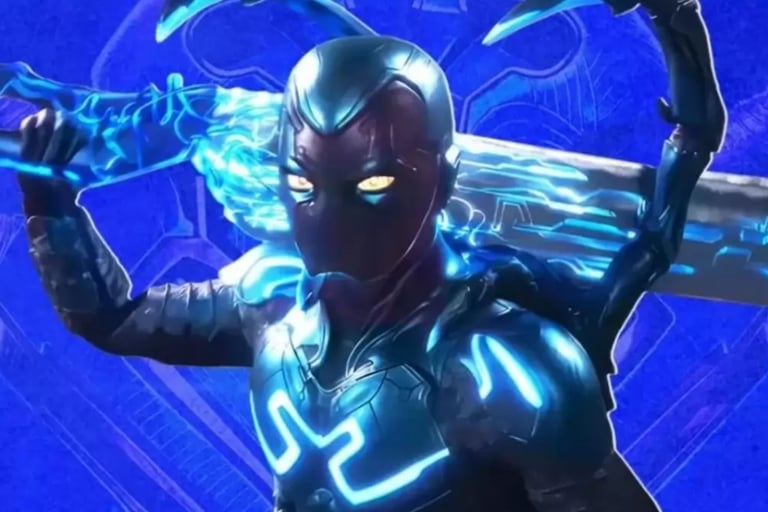 Blue Beetle or Iron Man painted blue? 