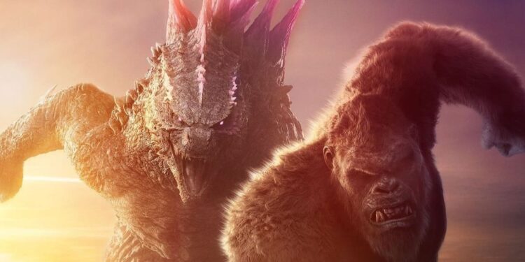 Godzilla & Kong in action