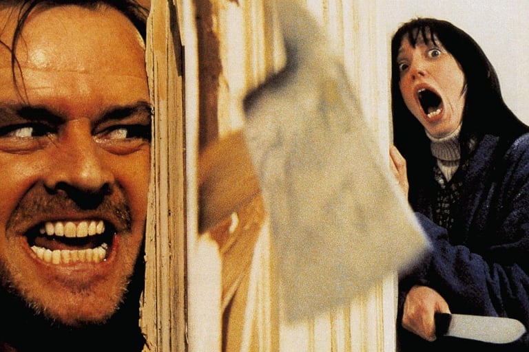 Jack Nicholson axes a door in The Shining