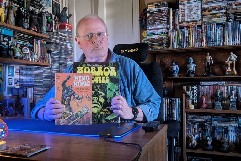 Robin and some vintage reading material