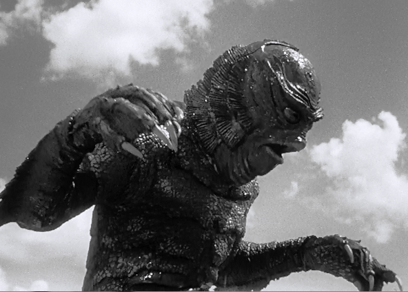 The creature on land