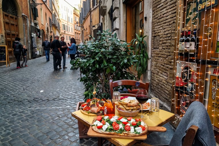 Roma Italy food pizza