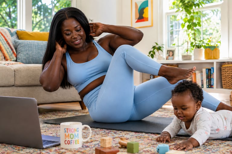 lose baby weight workout at home zoom gym