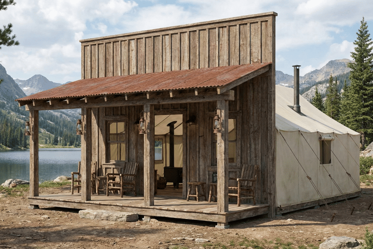 Airbnb facade (Wall tent)