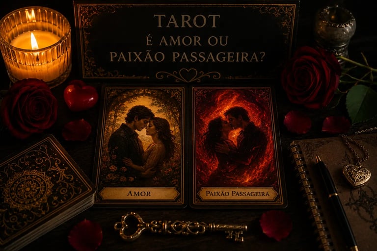 Tarot: é amor ou paixão passageira? Leitura de cartas para entender as intenções reais do parceiro.