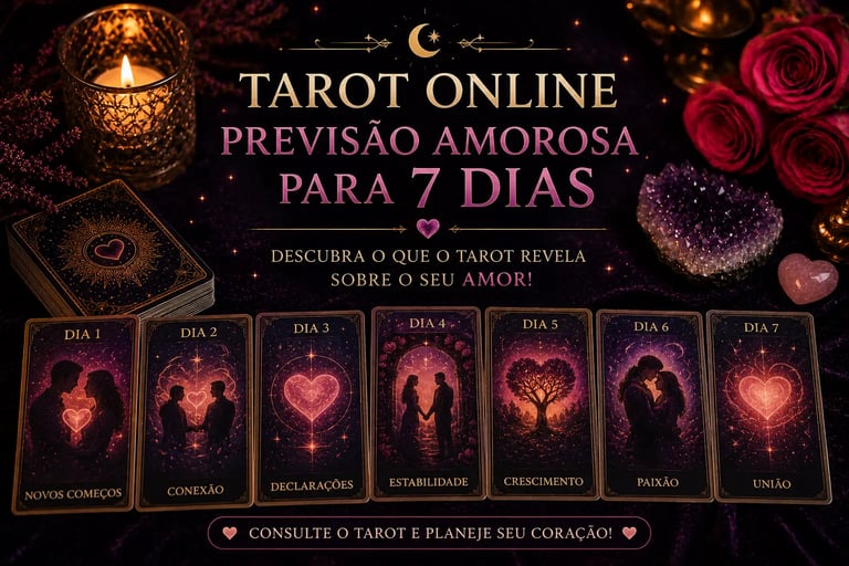 Tarot online: previsão de amor para os próximos 7 dias