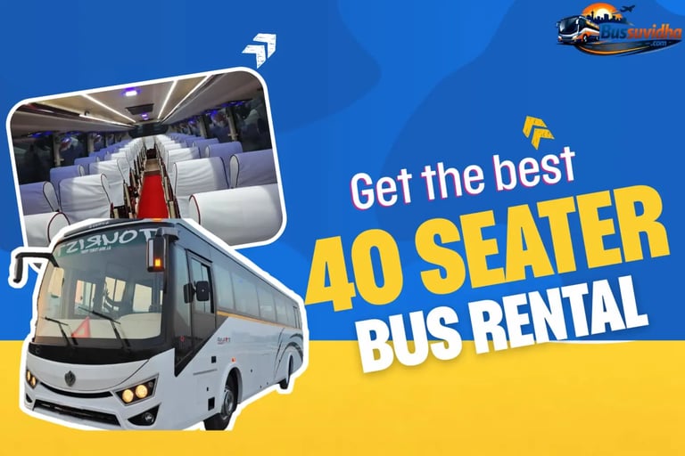 40 seater luxury bus interior and exterior view