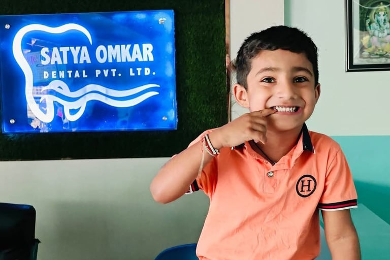 Happy Child after his treatment 