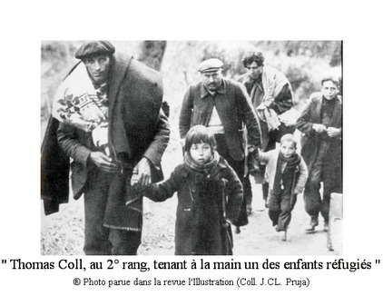 Imagen mal ubicada en la prensa de Thomas Coll con el niño amputado