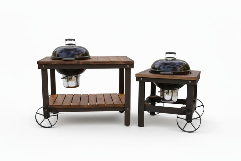 soporte resistente para parrilla exterior