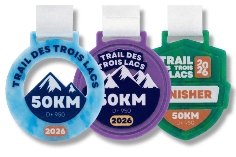 Médailles de sport éco-responsable en plastique 100% recyclé