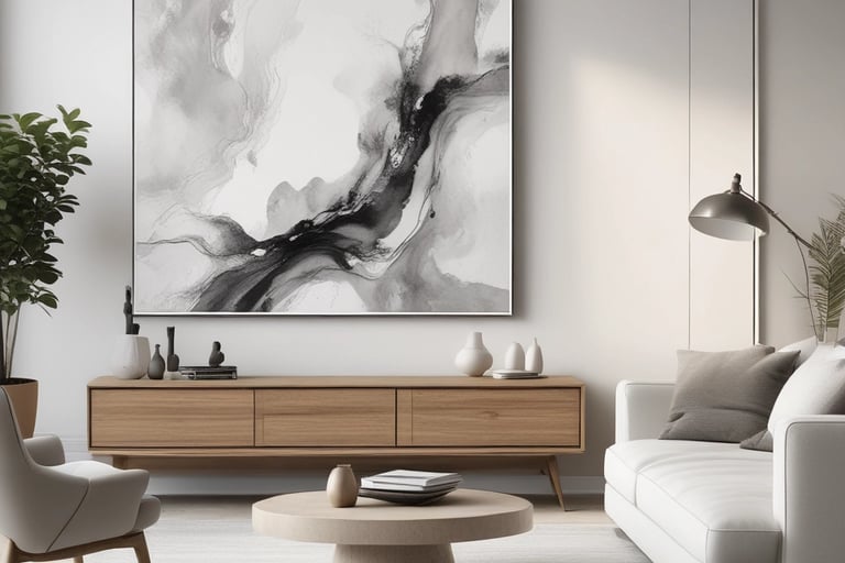 Bright living room with modern inventory