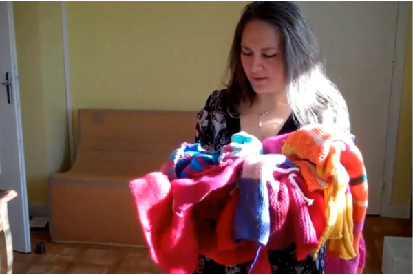 J'ai recouvert mon canapé avec de la laine