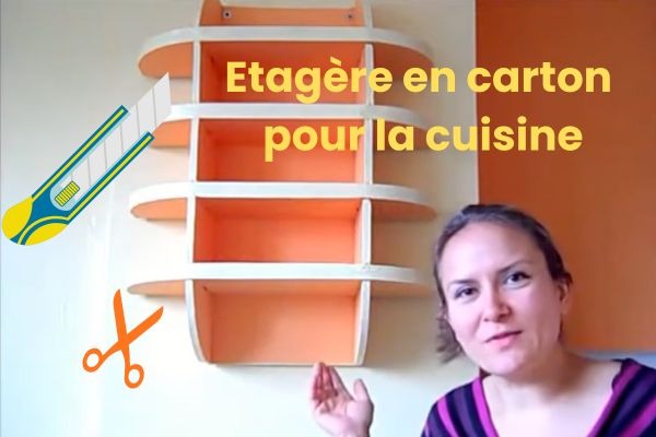 Etagère de cuisine en carton 