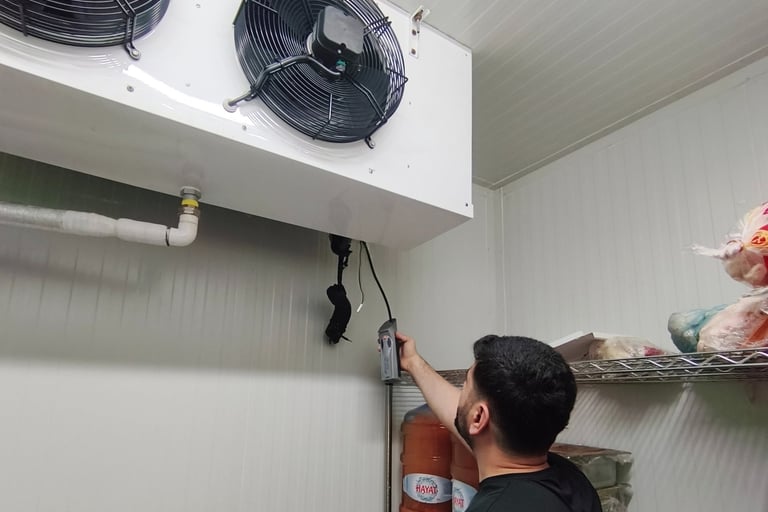 Soğuk hava deposu gaz kaçak kontrolü