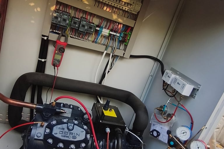 Soğuk pds dış ünite gaz ölçümü