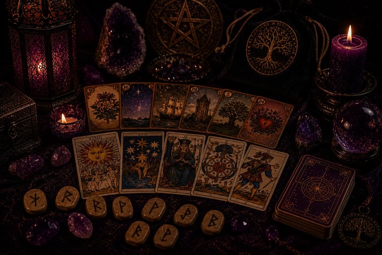 Consulta de Tarot, Baralho Cigano e Runas por telefone e WhatsApp