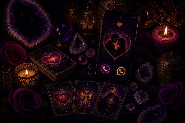Consulta de Tarot do amor por WhatsApp ou telefone com atendimento ao vivo