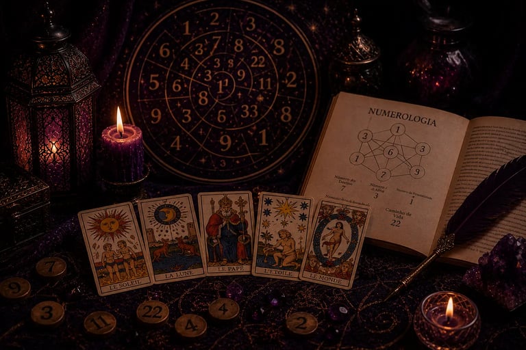 Consulta de Tarot de Marselha e Numerologia por telefone e WhatsApp