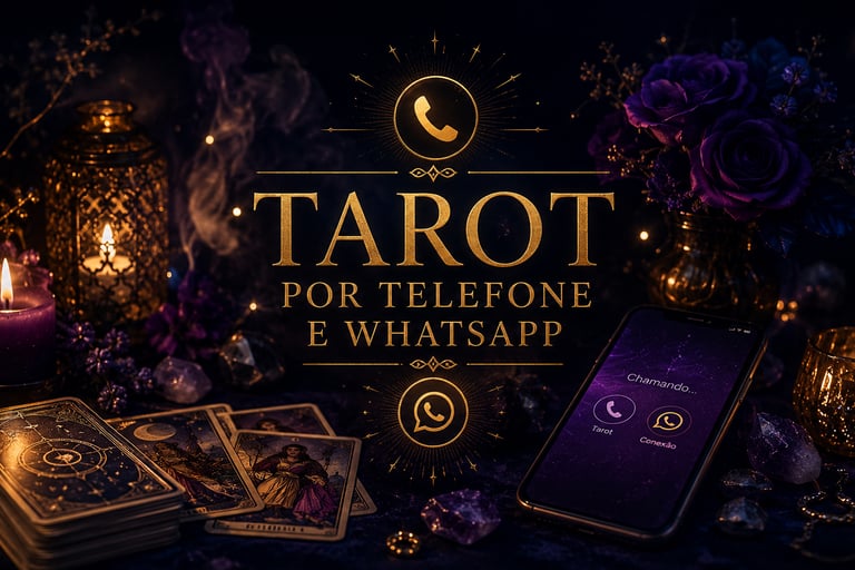 Consulta de Tarot por telefone e atendimento via WhatsApp