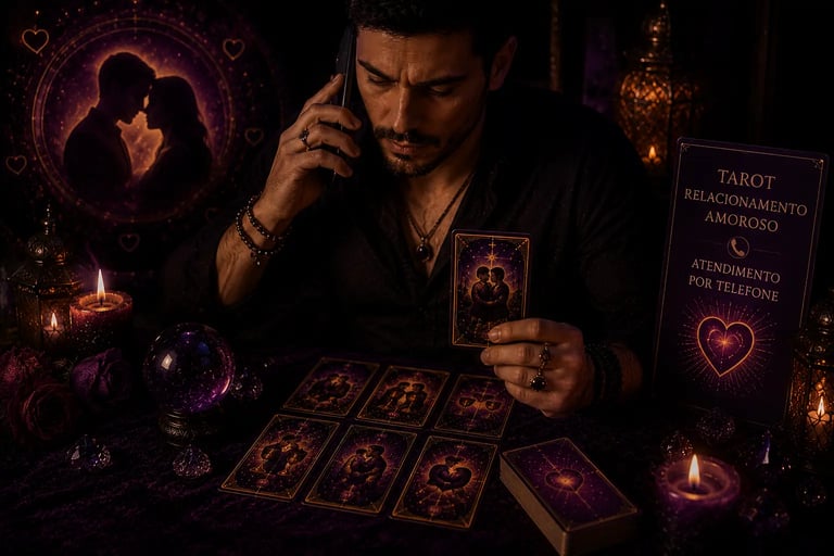 Consulta de Tarot sobre relacionamento amoroso ao vivo pelo WhatsApp