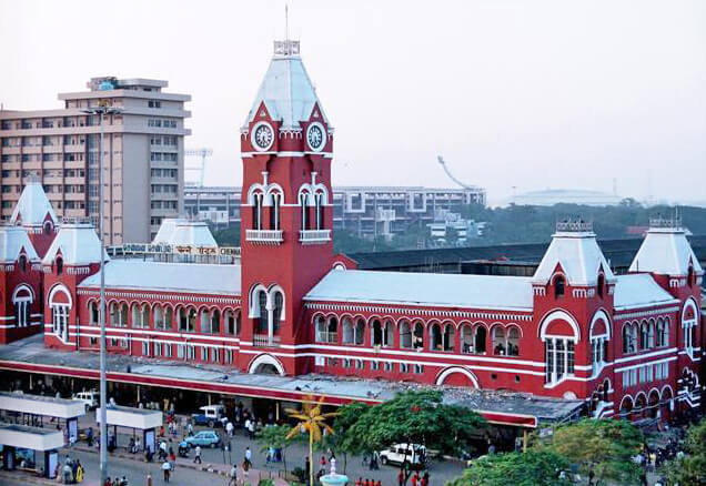 Chennai Central Railway Station - Puducherry to Chennai Taxi Route