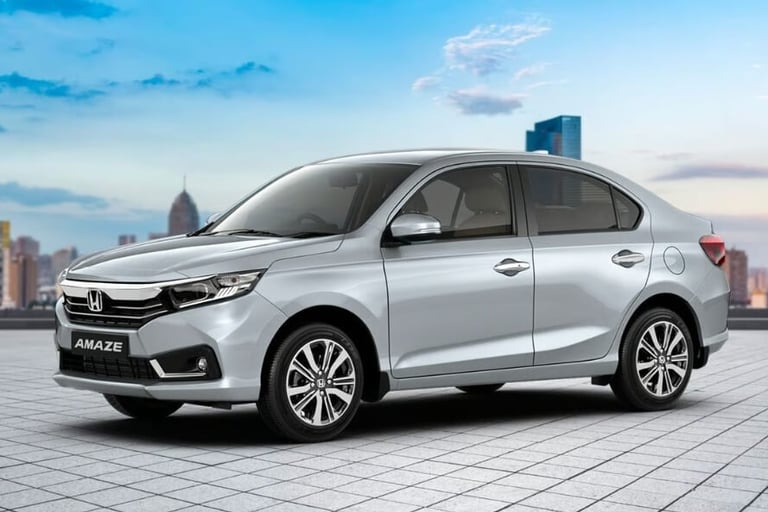 South India Drop Taxi Sedan car Honda Amaze
