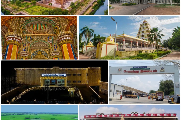 Thanjavur drop taxi and premium outstation tourist cab service - South India Drop Taxi