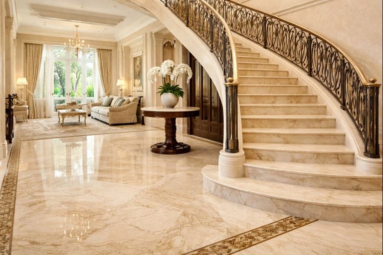 تركيب رخام السلم