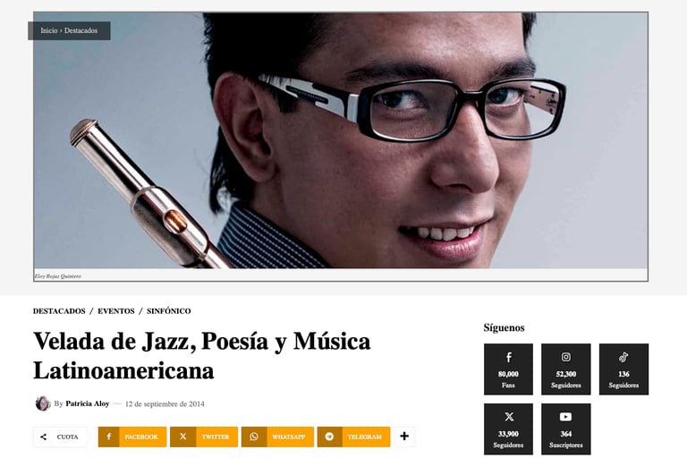 Eloy Rojas Quintero y Venezuela Sinfónica