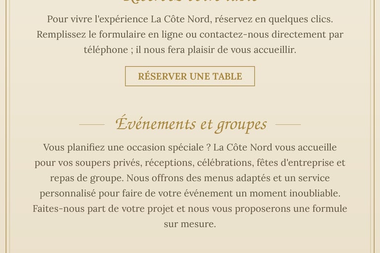 site pour restaurant