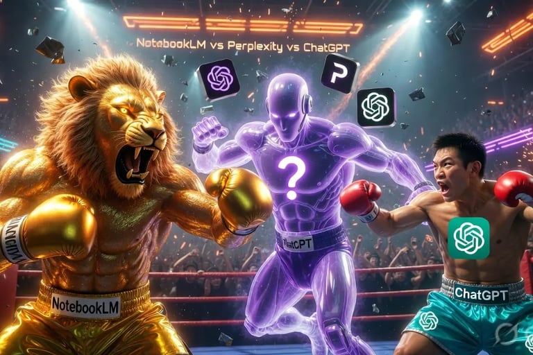 NotebookLM vs Perplexity vs ChatGPT for students 2026 comparison