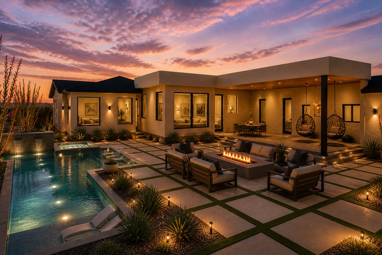 senda house backyard